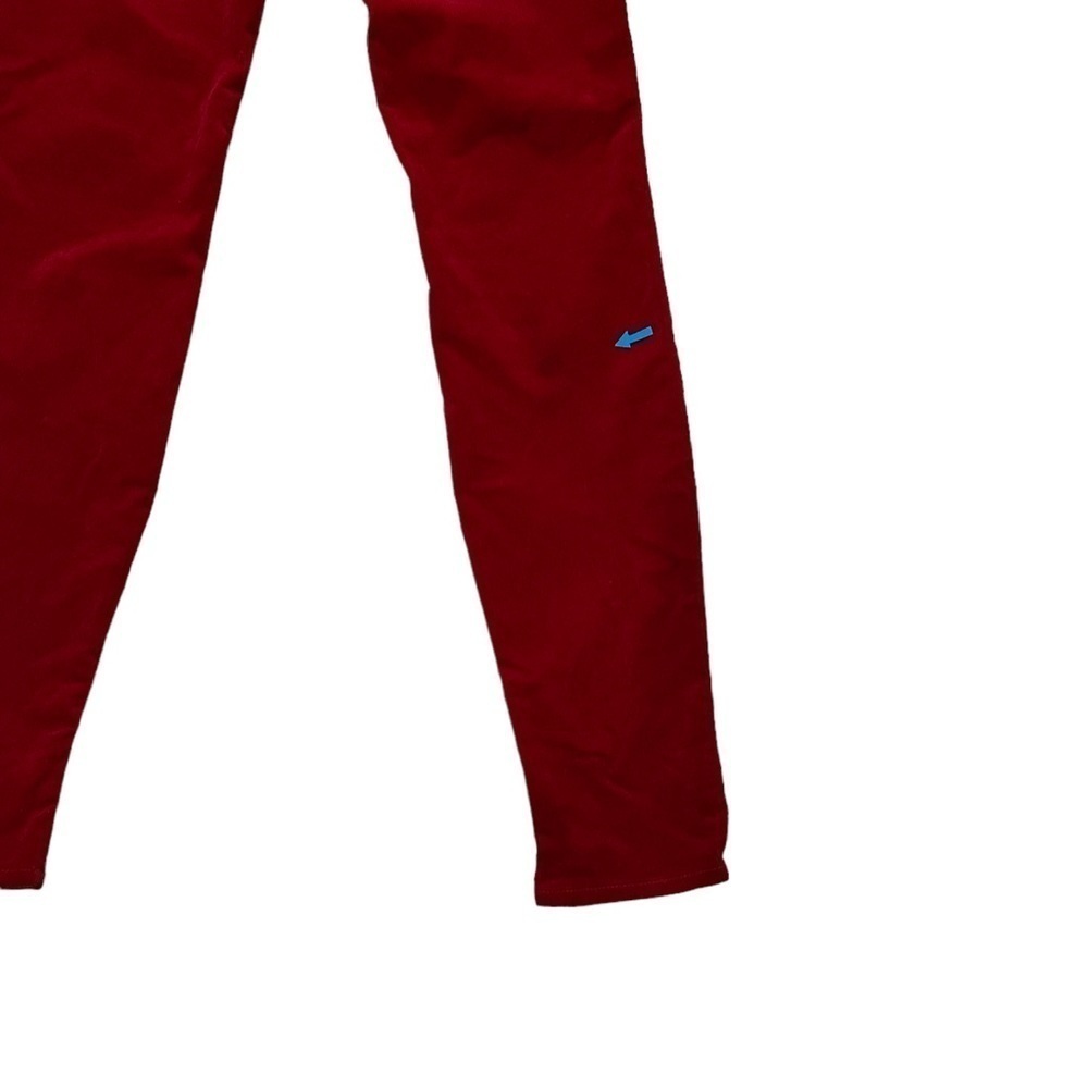 JBrand ZOEY Bright Red Velvety Corduroy Jeans “Great Red” Wash Zippered Pockets - Picture 7 of 14